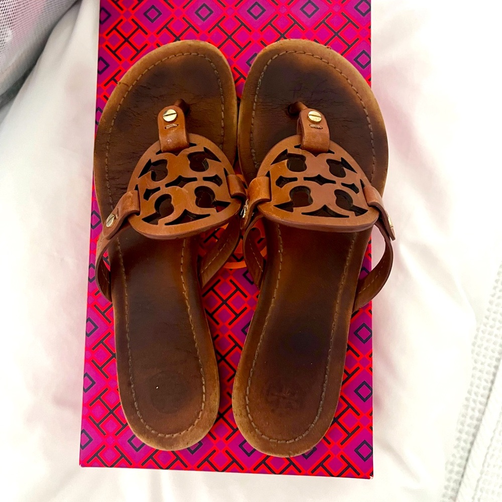 Tory Burch Miller sandals in vintage vachetta